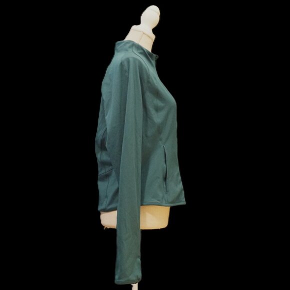 Yogalicious Lux Pacific Teal Athletic Full Zip Long Sleeve Jacket Women’s XXL - Picture 6 of 10